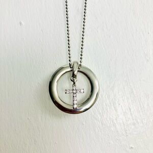 Silver Cross Pendant Necklace
